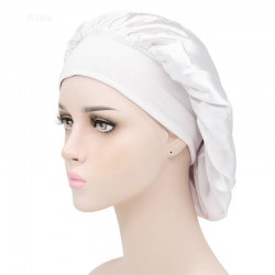 Bonnet de Nuit Satin blanc...