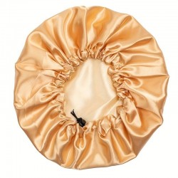 Bonnet Satin Cheveux Doré