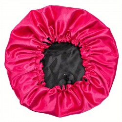 Bonnet de Satin Rose Rouge